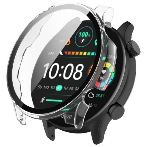 Foto - Carcasa de protecție pentru Xiaomi Haylou RT3 și Xiaomi Haylou Solar Plus LS16 - Transparentă