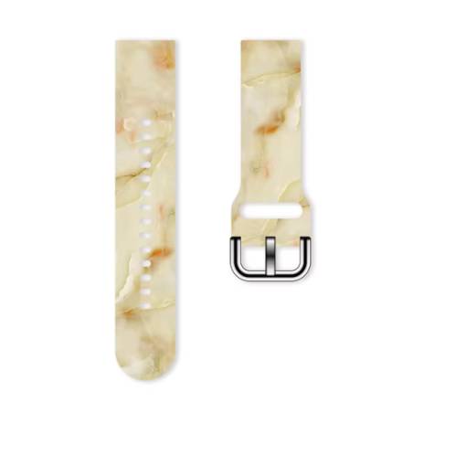 Foto - brățară din silicon - bej, 22 mm