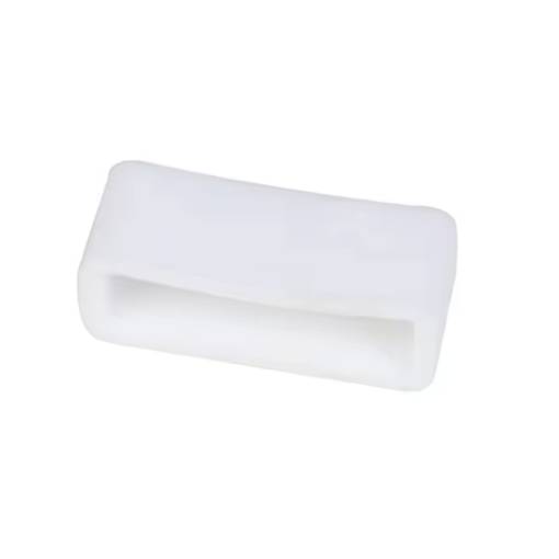 Foto - Brățară din silicon pentru ceas - Albă, 18 mm