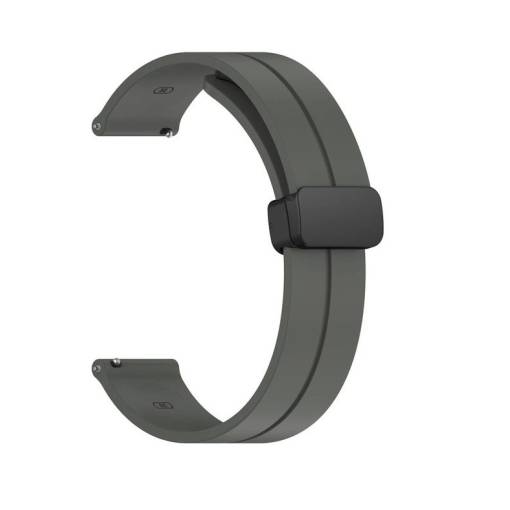Foto - Brățară din silicon eses cu cataramă magnetică pentru Garmin Lily 2 și Garmin Lily 2 Active - Gri închis, 14 mm