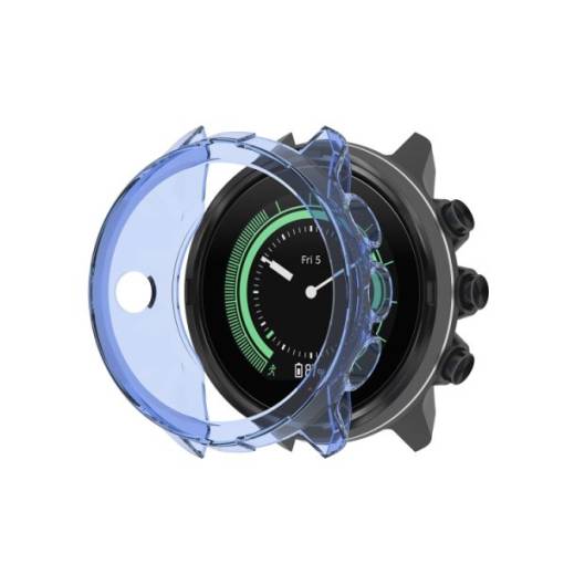 Foto - Rama din silicon pentru Suunto 9, Suunto 9 Baro și Suunto Spartan Sport - Albastru