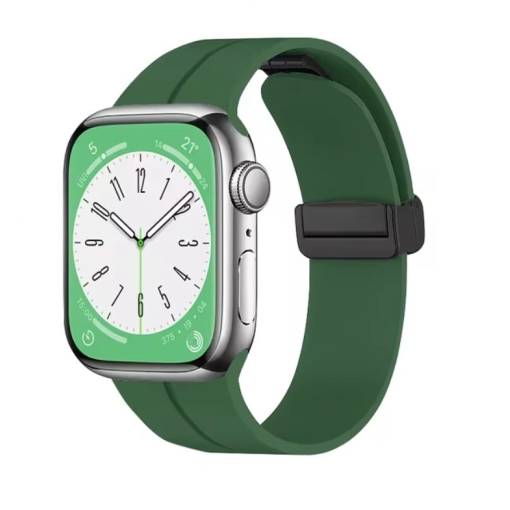 Foto - esem brățară din silicon pentru Apple Watch - Magnetice verzi L - 38mm, 40mm, 41mm