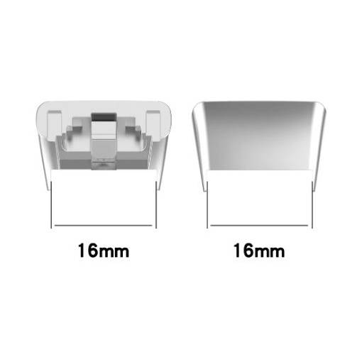 Foto - eses Conector pentru Honor Band 6,7 și Huawei Band 6, 6 Pro - Argintiu, 2 bucăți