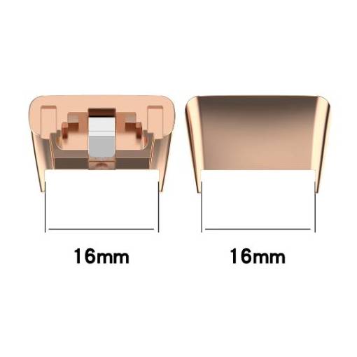 Foto - eses Conector pentru Honor Band 6,7 și Huawei Band 6, 6 Pro - Roz auriu, 2 bucăți