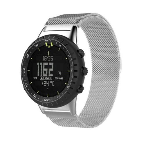 Foto - brățară milaneză pentru Suunto Core - Argintie, 20 mm