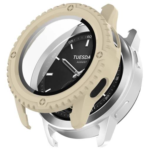 Foto - Carcasă de protecție pentru Xiaomi Watch S3 - Bej