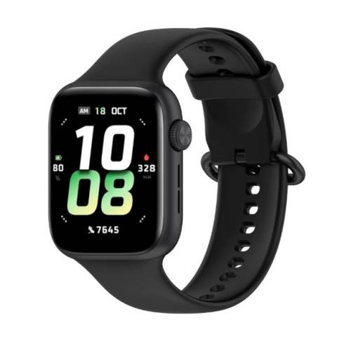 Foto - esem brățară din silicon neted pentru Honor Watch 5 - Negru