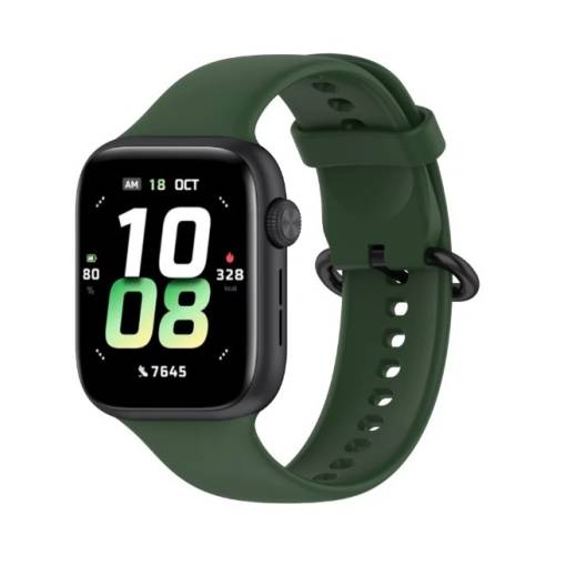 Foto - Brățară din silicon netedă eses pentru Honor Watch 5 - Verde închis