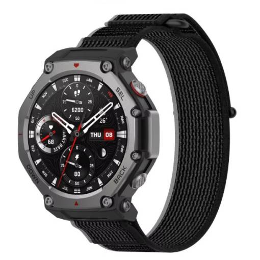 Foto - brățară din nailon pentru Xiaomi Amazfit T-Rex 3 - gri închis