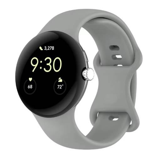 Foto - eses Brățară din silicon pentru Google Pixel Watch 3, 41 mm, mărimea L - Gri