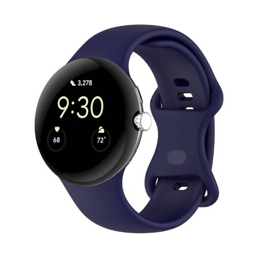 Foto - eses Brățară din silicon pentru Google Pixel Watch 3, 41 mm, mărimea L - Albastru închis