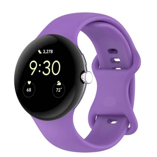 Foto - eses Brățară din silicon pentru Google Pixel Watch 3, 41 mm, mărimea S - Violet