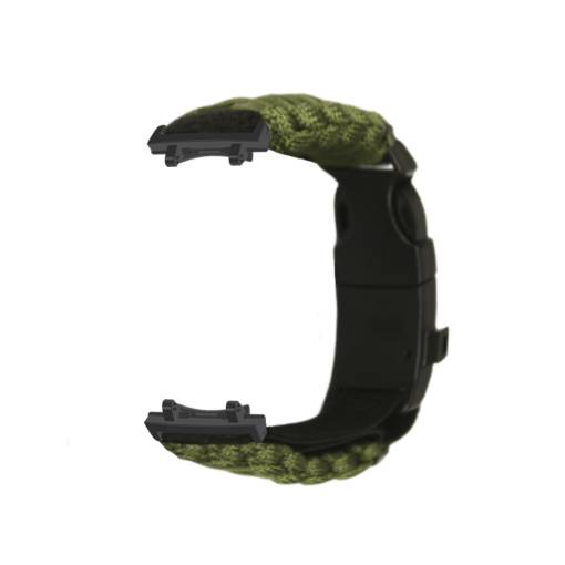 Foto - eses Paracord nylon outdoor brățară pentru Xiaomi Amazfit T-Rex 3 - Verde
