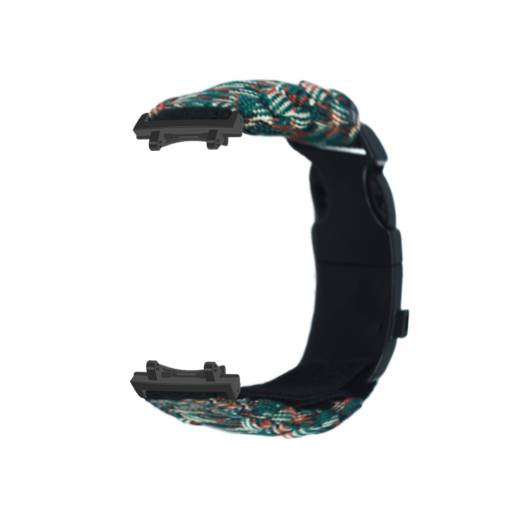 Foto - Brățară din paracord nylon pentru Xiaomi Amazfit T-Rex 3 - Camuflaj Verde Întunecat