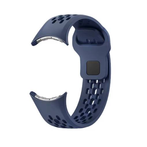 Foto - Brățară din silicon perforată pentru Google Pixel Watch 3, 45 mm - Albastră
