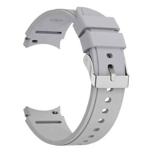 Foto - Brățară din silicon pentru Samsung Galaxy Watch 4, 5, 6, 7 - Gri, 20 mm