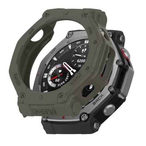 Foto - Cercei din silicon pentru Amazfit T-Rex 3 - Khaki