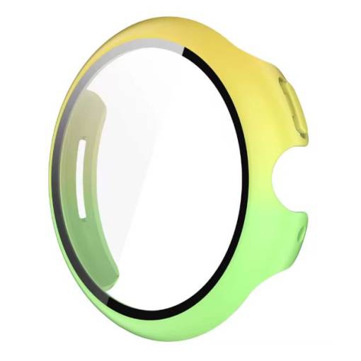 Foto - Cudin silicon pentru Google Pixel Watch 3, 45 mm - Verde-galben