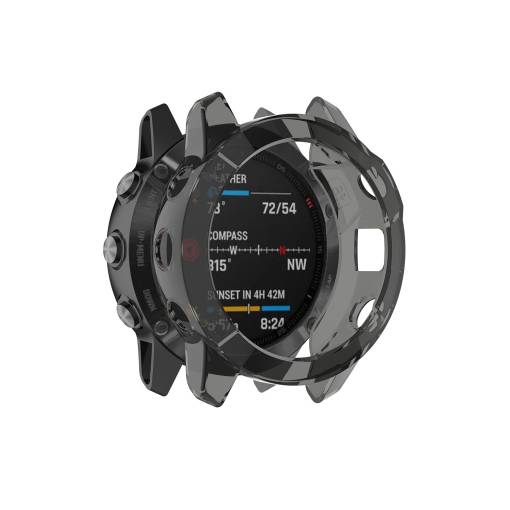 Foto - Cadrul din silicon pentru Garmin Enduro 1 și Garmin Fenix 6X - Negru