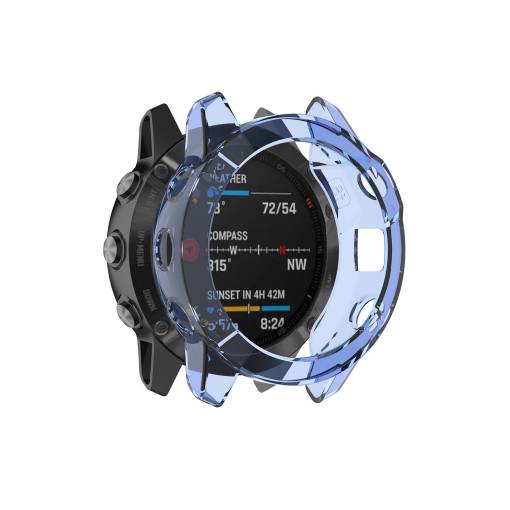 Foto - Cadrul din silicon pentru Garmin Enduro 1 și Garmin Fenix 6X - Albastru