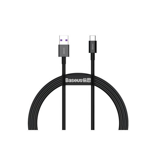 Foto - Cablul de alimentare Baseus CATYS-01 USB-A la USB-C 66W - 1 metru, negru