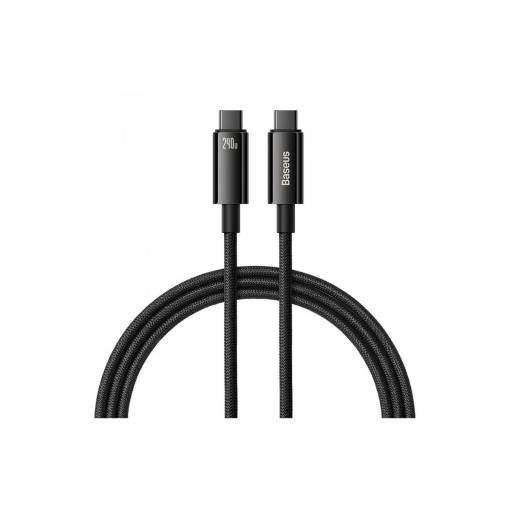 Foto - Cablul de alimentare Baseus USB-C la USB-C 240W - 1 metru, negru