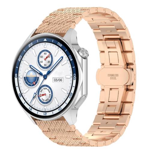Foto - Brățară metalică pentru Garmin - Roșu aurit, 22 mm