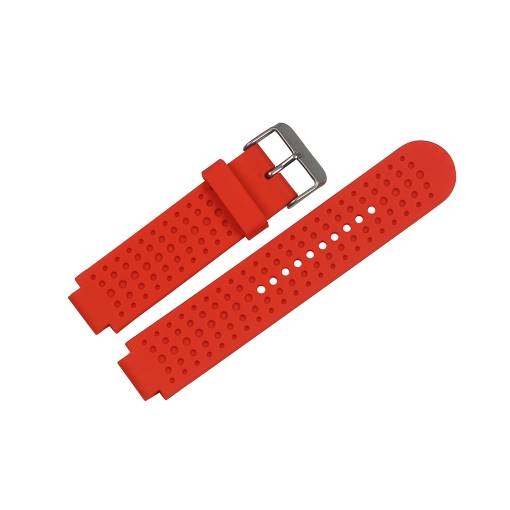 Foto - sesă Silikonovă brățară perforată pentru Garmin Forerunner 25 - Mărimea S, roșie