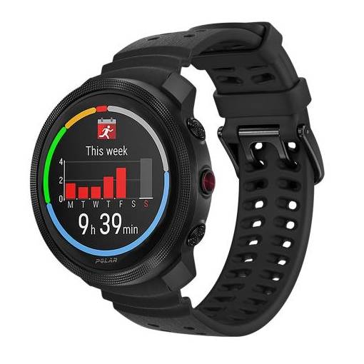 Foto - Curea siliconică eses pentru Polar Vantage M3 și Polar Grit X2 Pro - Negru