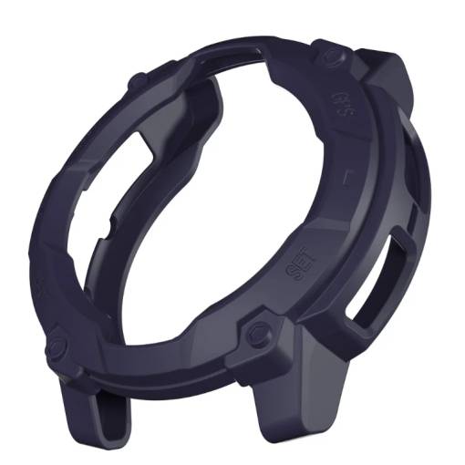 Foto - Ramă din silicon pentru Garmin Instinct 3 - Albastră, 50 mm
