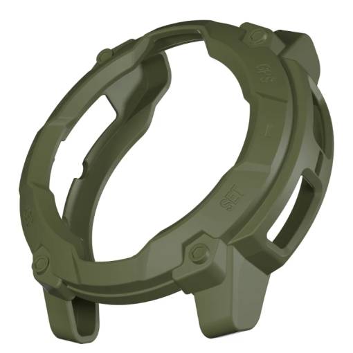 Foto - Ramă din silicon pentru Garmin Instinct 3 - Verde, 45 mm