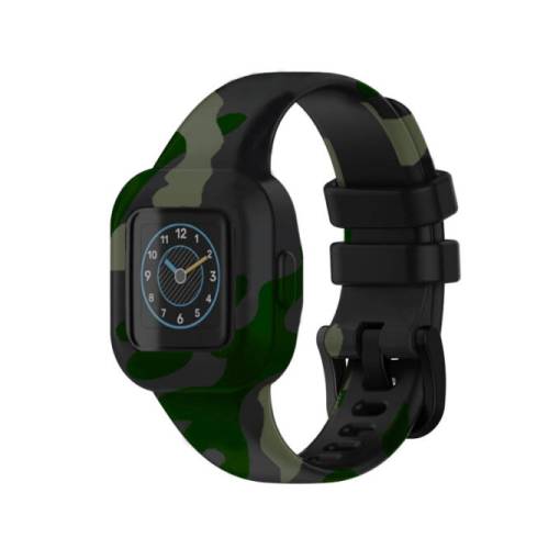 Foto - Curea din silicon eses pentru Garmin Vivofit Junior 3 - Camuflaj