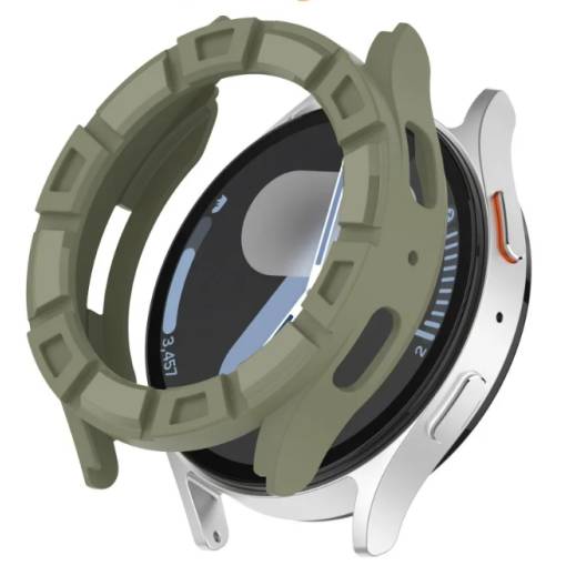 Foto - Ramă din silicon pentru Samsung Galaxy Watch 7, 44 mm - Verde