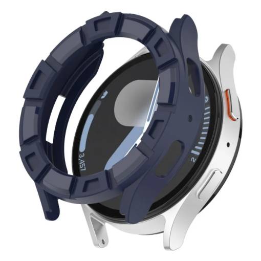Foto - Ramă din silicon pentru Samsung Galaxy Watch 7, 44 mm - Albastră