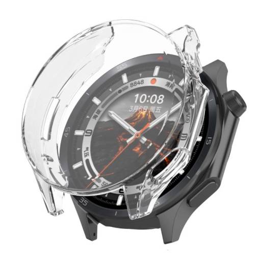 Foto - Husă din silicon pentru Oppo Watch X2 și OnePlus Watch 3 - Transparentă