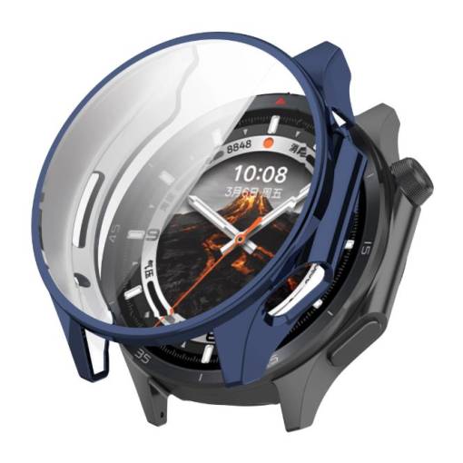 Foto - Husă din silicon pentru Oppo Watch X2 și OnePlus Watch 3 - Albastru închis