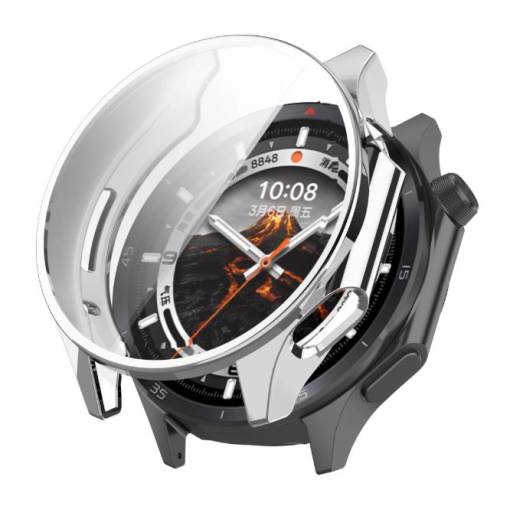 Foto - Husă din silicon pentru Oppo Watch X2 și OnePlus Watch 3 - Argintie