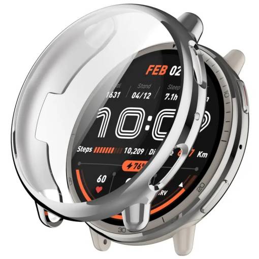 Foto - Carcasă de protecție pentru Amazfit Active 2 - Argintie