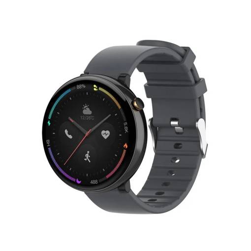 Foto - Curea din silicon pentru Amazfit Nexo - Gri închis