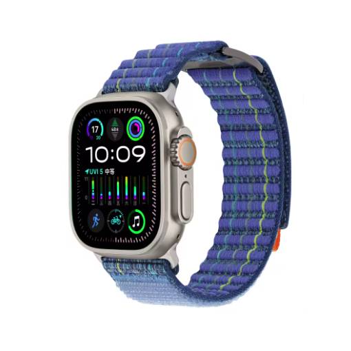 Foto - Curea structurată din nylon pentru Apple Watch - Albastră 38 mm, 40 mm, 41 mm