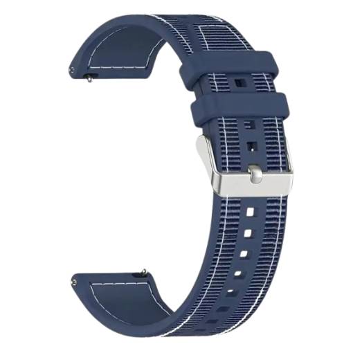 Foto - Curea din silicon perforată pentru Huawei Watch GT5 41 mm și GT5 pro 42 mm - Albastră închis