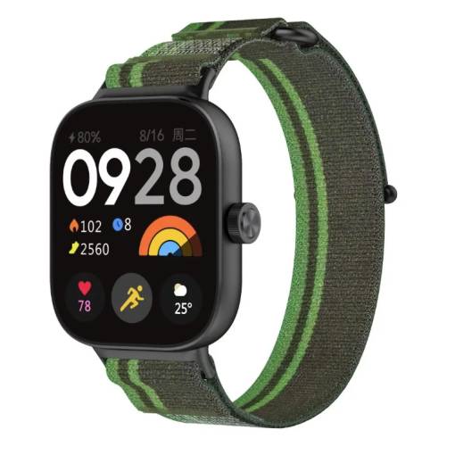Foto - eses Curea de silicon pentru Xiaomi Redmi Watch 4, Smart Band 8 Pro și 9 Pro - Verde
