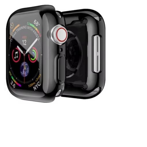 Foto - Capac din silicon pentru Apple Watch 10 42 mm - Negro