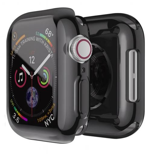 Foto - Capac din silicon pentru Apple Watch 10 46 mm - Gri închis