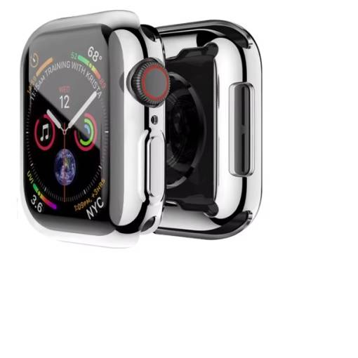 Foto - Capac din silicon pentru Apple Watch 10 46 mm - Argint