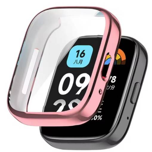Foto - Husă din silicon pentru Xiaomi Redmi Watch 3 Active - Roz
