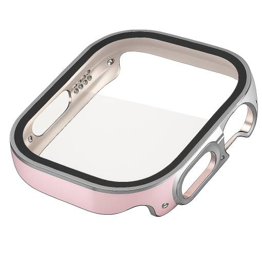 Foto - Husă de protecție pentru Apple Watch Ultra - Argint și roz, 49 mm