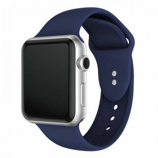 Foto - Brățară din silicon pentru Apple Watch - Albastră închisă S, M, L - 38mm, 40mm, 41mm