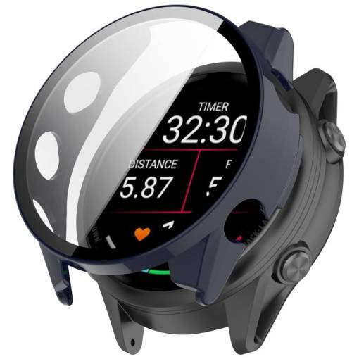 Foto - Husă de protecție pentru Garmin Forerunner 570 - Albastru, 47 mm