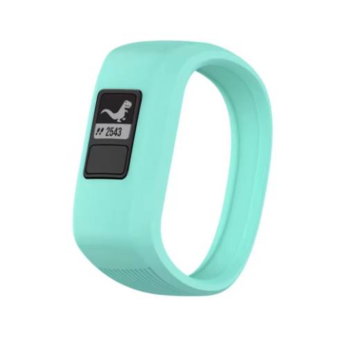 Foto - brățară din silicon pentru Garmin Vivofit Junior 1 și 2, Vivofit 3 - Mărimea S, Mint